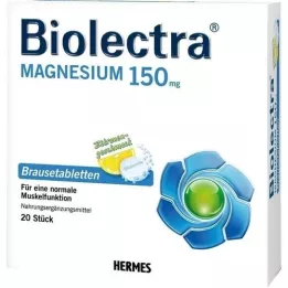 BIOLECTRA Magnezyum 150 mg limon efervesan tablet, 20 adet