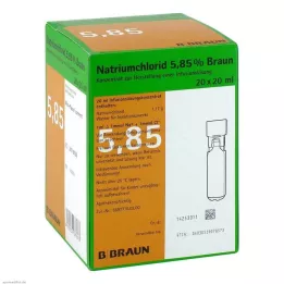 NATRIUMCHLORID %5,85 Kahverengi MPC İnfüzyon çözeltisi, 20X20 ml