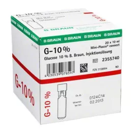 GLUCOSE %10 B.Braun Mini Plasco connect Enj.-Lsg., 20X10 ml