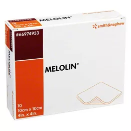 MELOLIN 10x10 cm yara örtüleri steril, 10 adet