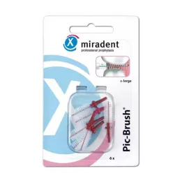 MIRADENT Interd.Pic-Brush yedek fırça x-large bordeaux, 6 adet