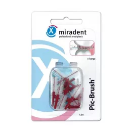 MIRADENT Interd.Pic-Brush yedek fırça x-large bordeaux, 12 adet
