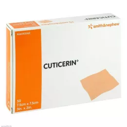 CUTICERIN 7,5x7,5 cm merhem kaplamalı gazlı bez, 50 adet