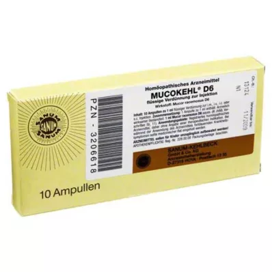 MUCOKEHL Ampul D 6, 10X1 ml MUCOKEHL Ampul D 6, 10X1 ml