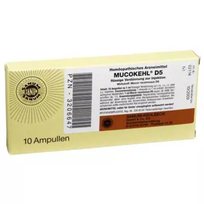 MUCOKEHL Ampuller D 5, 10X1 ml