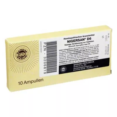 NIGERSAN D 6 ampul, 10X1 ml NIGERSAN D 6 ampul, 10X1 ml
