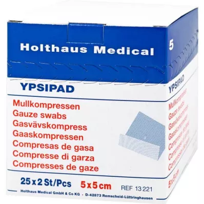 MULLKOMPRESSEN Ypsipad 5x5 cm steril 8 katlı, 25X2 adet