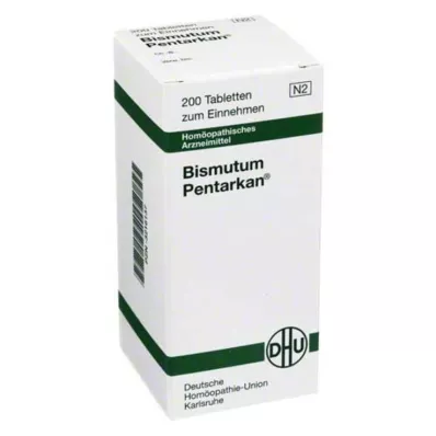BISMUTUM PENTARKAN Tabletler, 200 adet