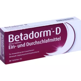 BETADORM D Tabletleri, 20 adet