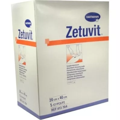 ZETUVIT Emme pedleri steril 20x40 cm, 5 adet