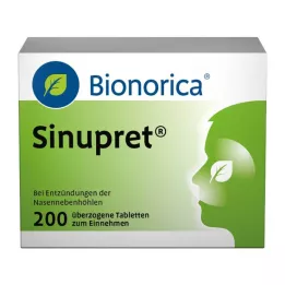 SINUPRET kaplanmış tabletler, 200 adet