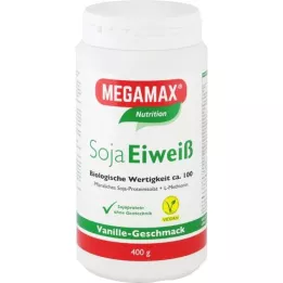 MEGAMAX Soya proteini vanilya tozu, 400 g