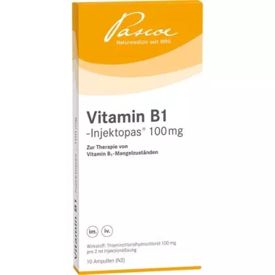 VITAMIN B1 INJEKTOPAS 100 mg enjeksiyonluk çözelti, 10X2 ml