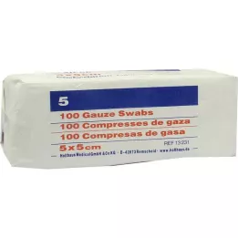 MULLKOMPRESSEN Ypsipad 5x5 cm steril olmayan 8x, 100 adet
