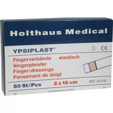 FINGERVERBAND Ypsiplast 2x18 cm elastik deri, 50 adet