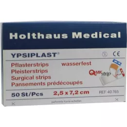 PFLASTERSTRIPS Ypsiplast su geçirmez 2,5x7,2 cm, 50 adet