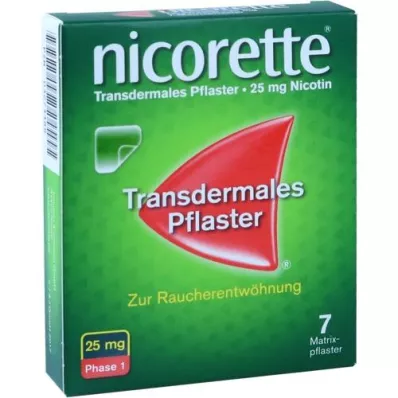 NICORETTE TX 25 mg flaster, 7 adet