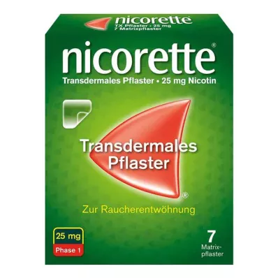 NICORETTE TX 25 mg flaster, 7 adet