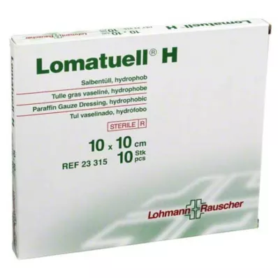 LOMATUELL H Merhem tülü 10x10 cm steril, 10 adet LOMATUELL H Merhem tülü 10x10 cm steril, 10 adet