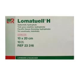LOMATUELL H Merhem tülü 10x20 cm steril, 10 adet