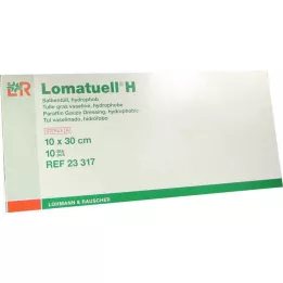 LOMATUELL H Merhem tülü 10x30 cm steril, 10 adet