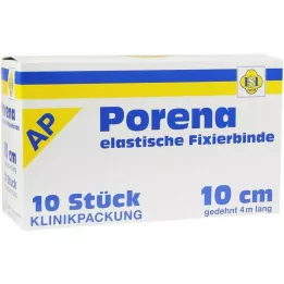 PORENA Elastik gazlı bez bandaj 10 cm beyaz, çellosuz, 10 adet
