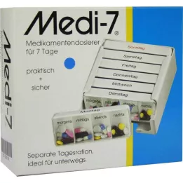 MEDI 7 gün için 7 ilaç dozu mavi, 1 adet