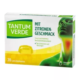 TANTUM VERDE 3 mg limon aromalı pastil, 20 adet