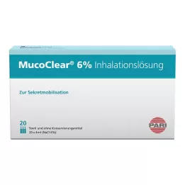 MUCOCLEAR %6 NaCl inhalasyon çözeltisi, 20X4 ml