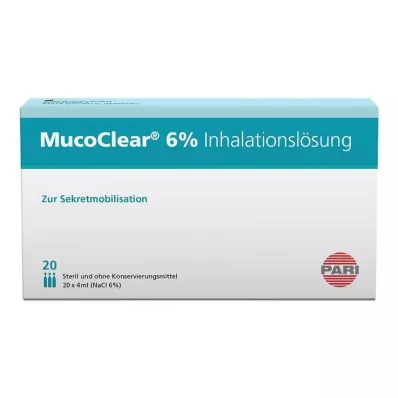MUCOCLEAR %6 NaCl inhalasyon çözeltisi, 20X4 ml