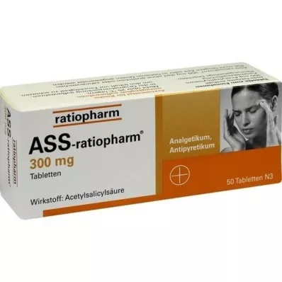 ASS-ratiopharm 300 mg tablet, 50 adet