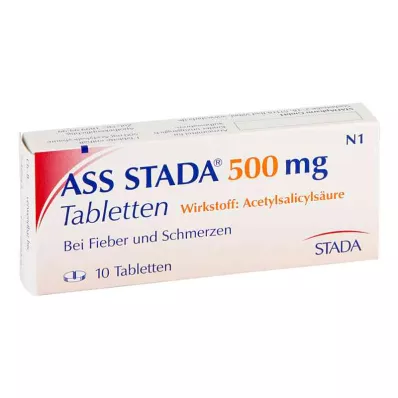 ASS STADA 500 mg tablet, 10 adet ASS STADA 500 mg tablet, 10 adet