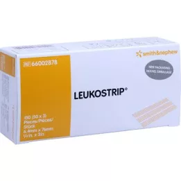 LEUKOSTRIP Yara dikiş şeritleri 6.4x76 mm kutu, 50X3 adet