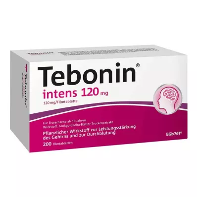 TEBONIN intens 120 mg film kaplı tabletler, 200 adet TEBONIN intens 120 mg film kaplı tabletler, 200 adet