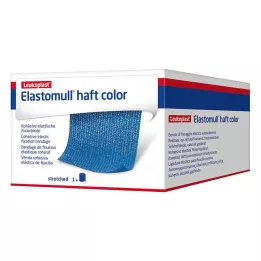 ELASTOMULL hafta rengi 10 cmx4 m sabitleme bandı mavi, 1 adet
