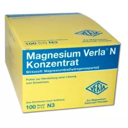 MAGNESIUM VERLA N Ağızdan kullanım için konsantre, 100 adet