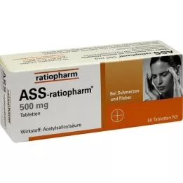 ASS-ratiopharm 500 mg tablet, 50 adet