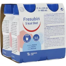 FRESUBIN 5 kcal SHOT Nötr çözelti, 4X120 ml
