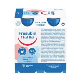 FRESUBIN 5 kcal SHOT Nötr çözelti, 4X120 ml