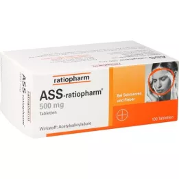 ASS-ratiopharm 500 mg tablet, 100 adet