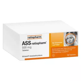 ASS-ratiopharm 500 mg tablet, 100 adet