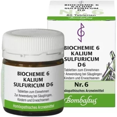 BIOCHEMIE 6 Potasyum sülfürikum D 6 tablet, 80 adet