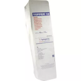 Topper 12 kompres steril olmayan 10x10 cm, 200 adet