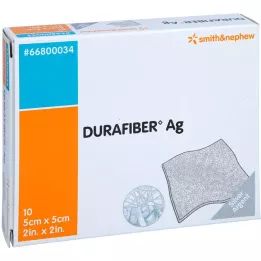 DURAFIBER Ag 5x5 cm bandaj, 10 adet