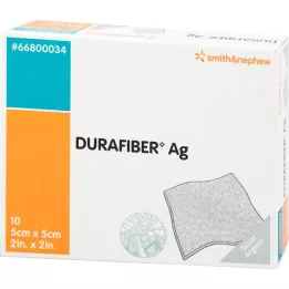 DURAFIBER Ag 5x5 cm bandaj, 10 adet