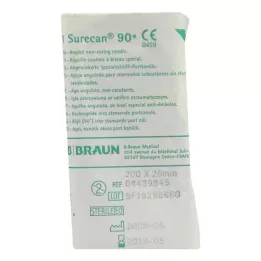 SURECAN Port kanülü 20 Gx25 mm açılı, 1 adet
