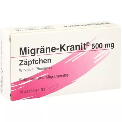 MIGRÄNE KRANIT 500 mg fitil, 10 adet