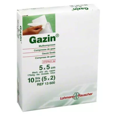 GAZIN Gazlı bez komp. 5x5 cm steril 8 katlı, 5X2 adet