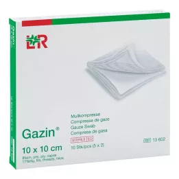GAZIN Gazlı bez komp. 10x10 cm steril 8 katlı, 5X2 adet