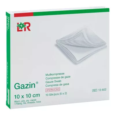 GAZIN Gazlı bez komp. 10x10 cm steril 8 katlı, 5X2 adet